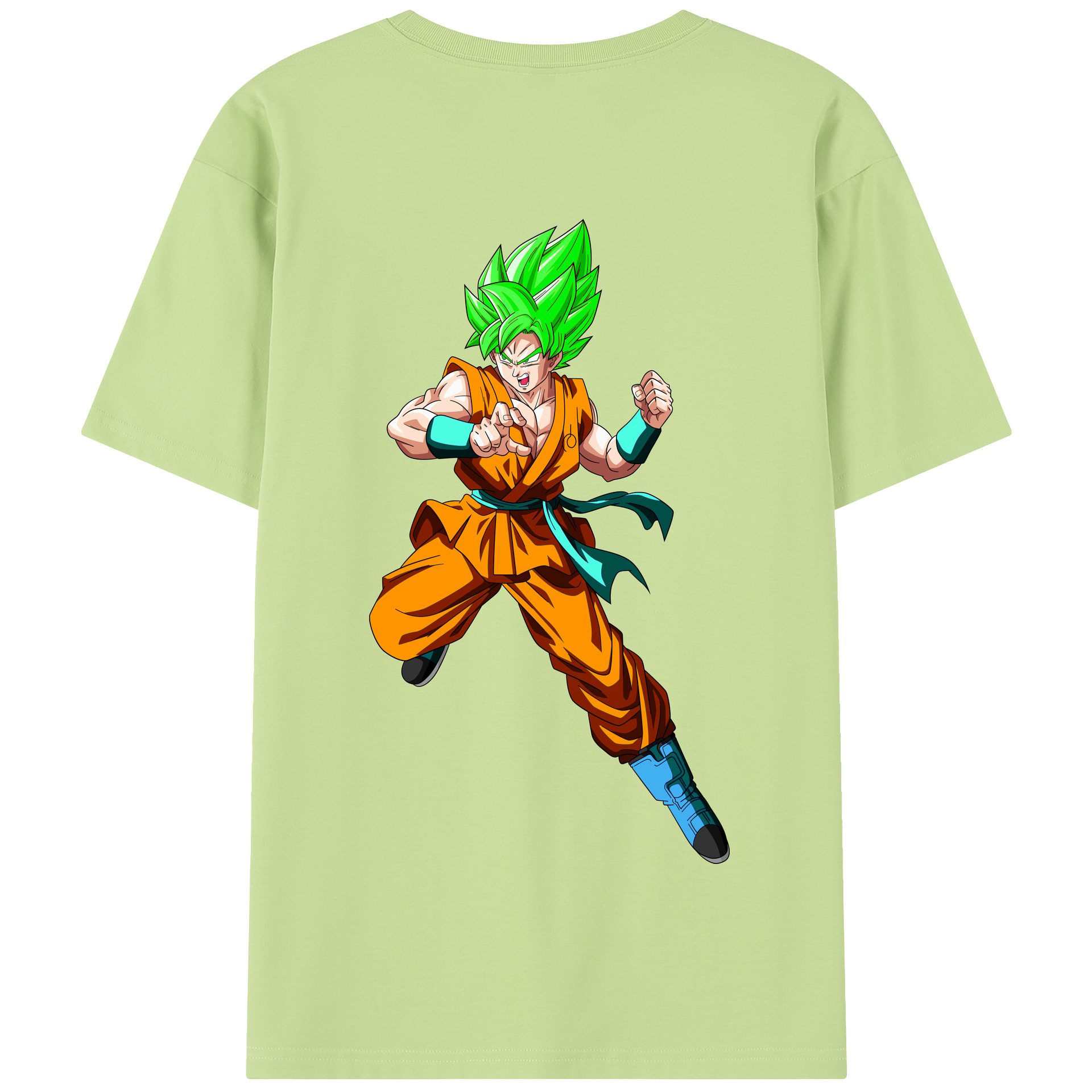 （画像用） ドラゴンボール 孫 悟飯（そんごはん）DRAGON BALL Son Gohan 綿100％半袖Tシャツ（背面プリント）